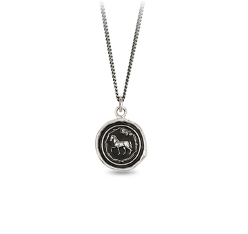 Pyrrha Silver Horse 18 inch Necklace
