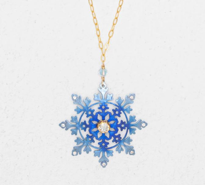 Holly Yashi Elsa Snowflake Necklace