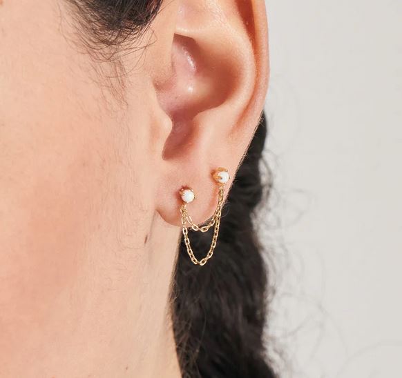 Ania Haie Gold Kyoto Opal Drop Single Earring