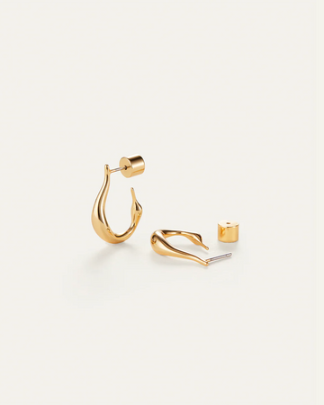 Jenny Bird Gold Mini Colette Hoops
