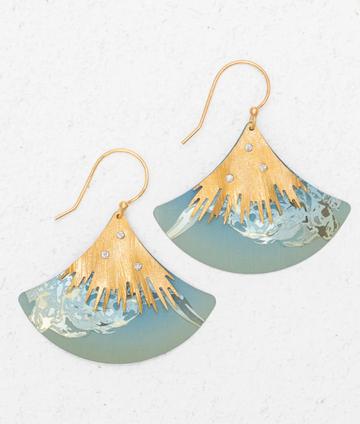 Holly Yashi Celestial Sage Aster Earrings