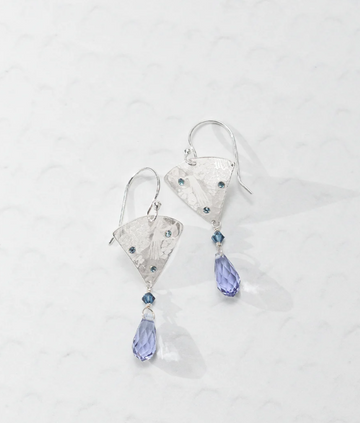 Holly Yashi Ice Blue Noel Earrings