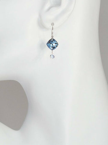 Holly Yashi Silver Blue Aurora Earrings