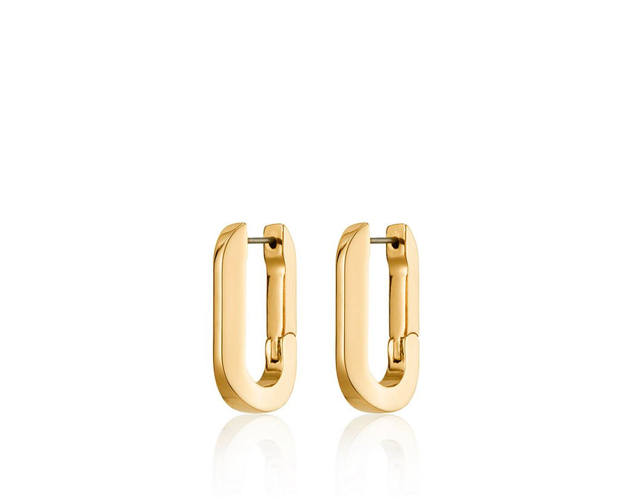 Jenny Bird Gold U-Link Earrings