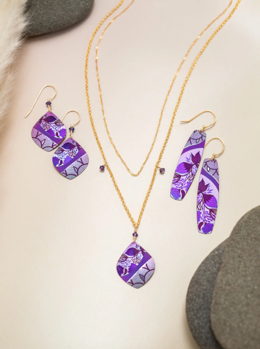 Holly Yashi Purple Malia Earrings