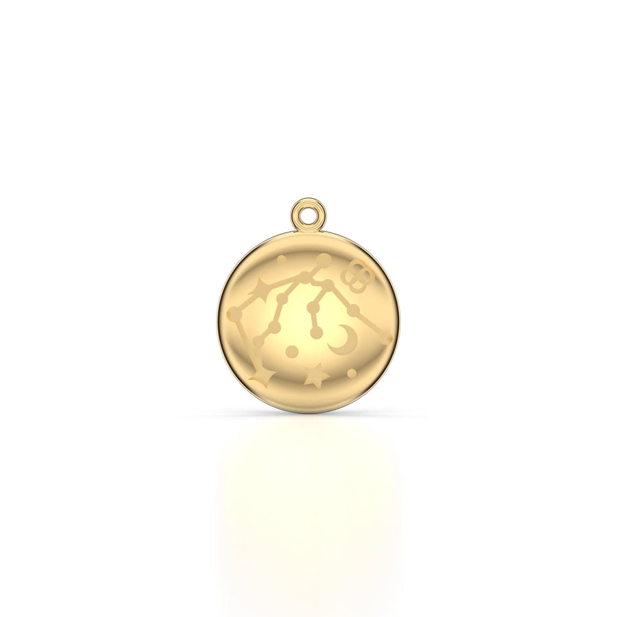 Beblue Gold Aquarius Zodiac Necklace