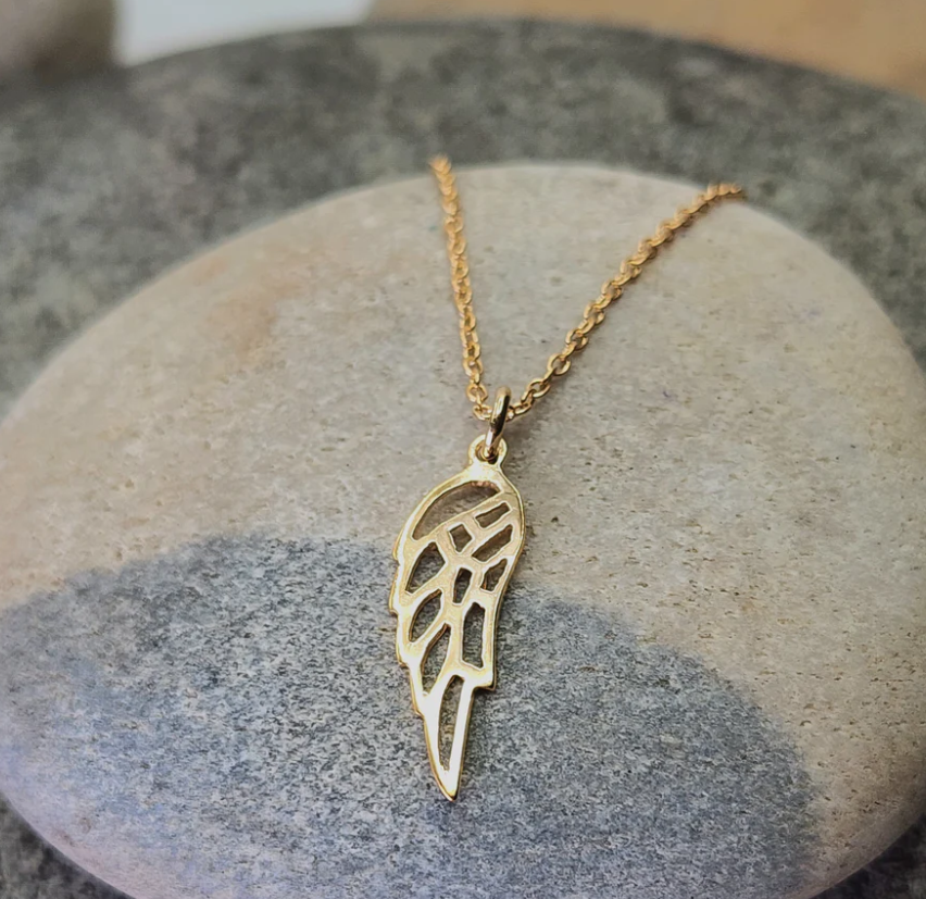 Heart And Lotus Gold Thinking Of You Necklace