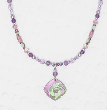 Holly Yashi Violet Elena Beaded Necklace