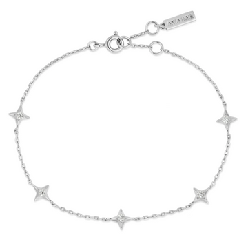 Ania Haie Silver Stars Station Bracelet