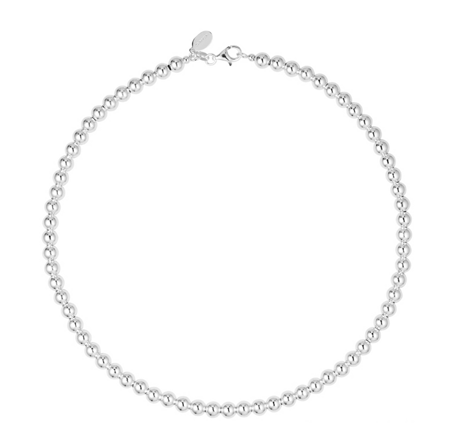 Marseille Sterling Silver Medium 6mm Ball Necklace