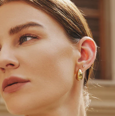 Ania Haie Gold Bold Dome Hoop Earrings