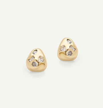 Olive And Piper Gold Ginny Stud Earrings