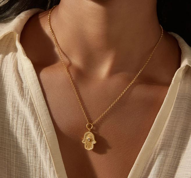 Satya Gaining Clarity Hamsa Necklace