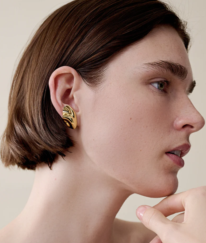Jenny Bird Gold Portia Earrings