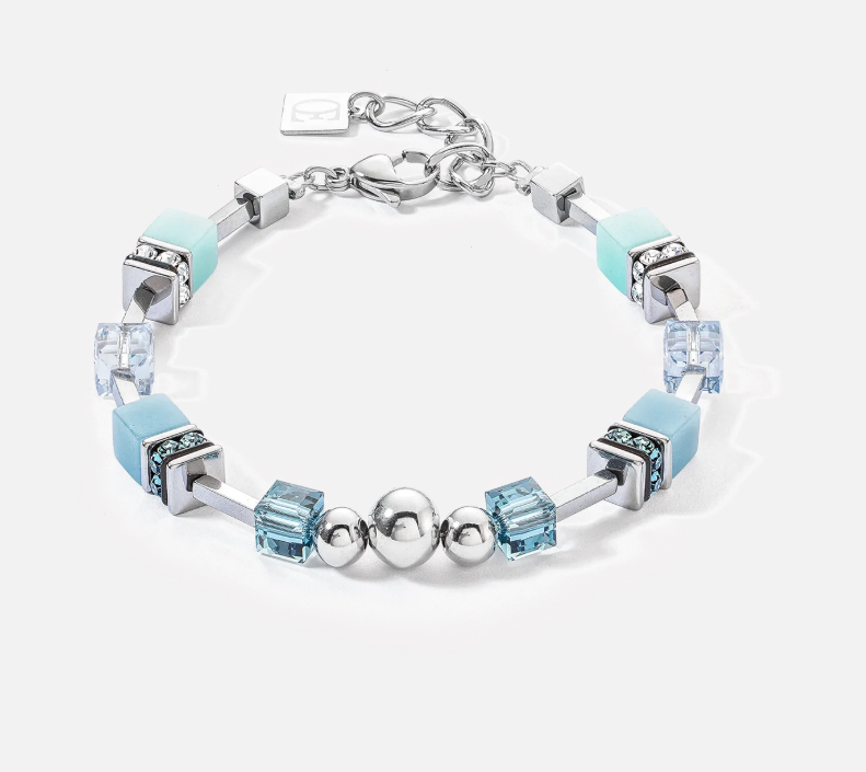 Coeur De Lion GeoCUBE® Ice Blue Sphere Bracelet