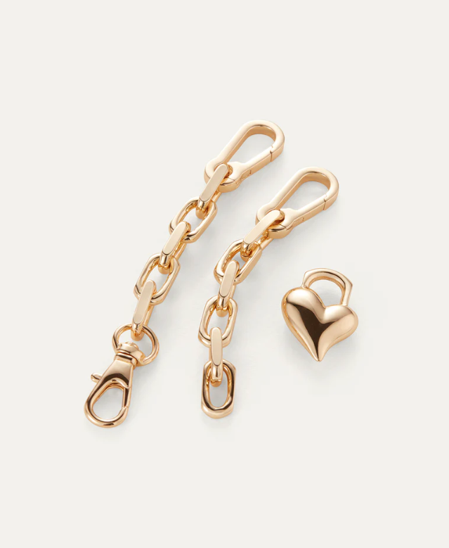 Jenny Bird Gold Padlock Heart Chain Bracelet