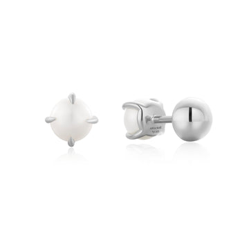 Ania Haie Silver Pearl Revesable Studs