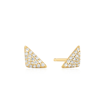 Ania Haie Gold Triangular Pave Studs