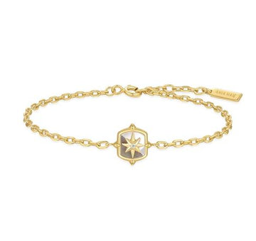 Ania Haie Gold Colour Block Shield Bracelet