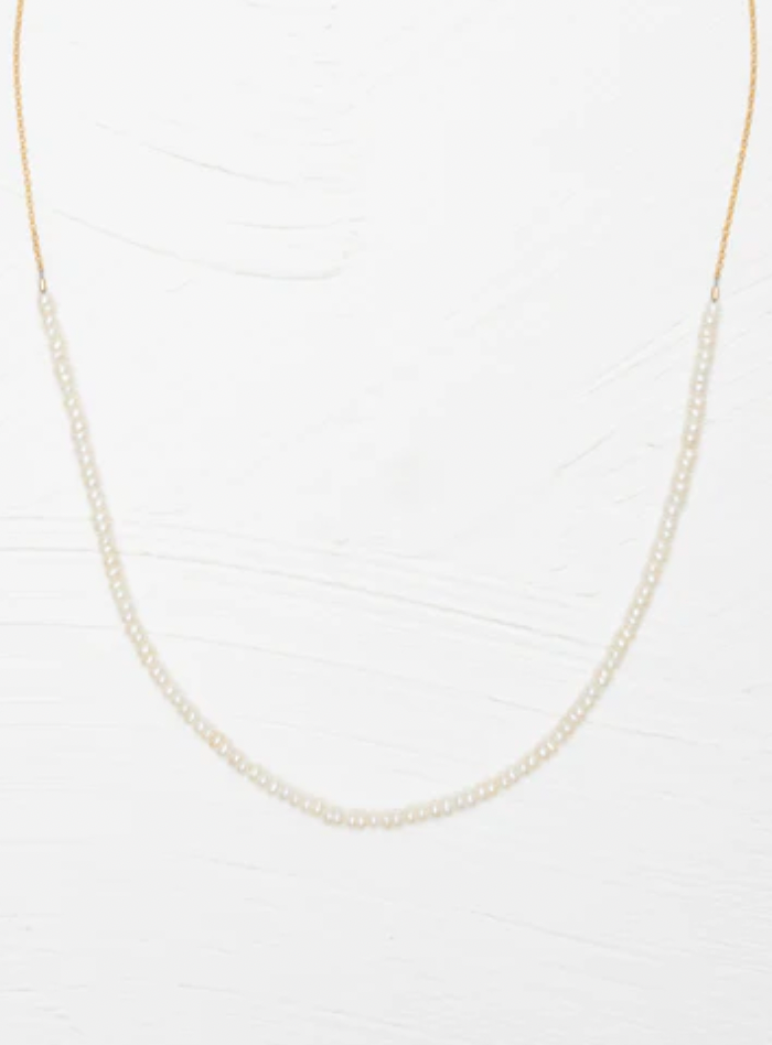 Holly Yashi White Phoebe Pearl Necklace