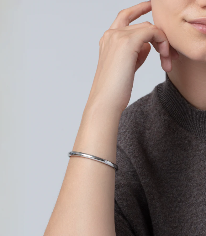 Jenny Bird Silver Remi Bangle Large