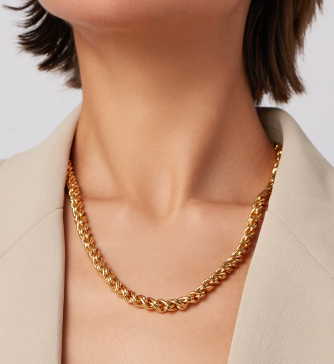 Jenny Bird Gold Rizzo Necklace