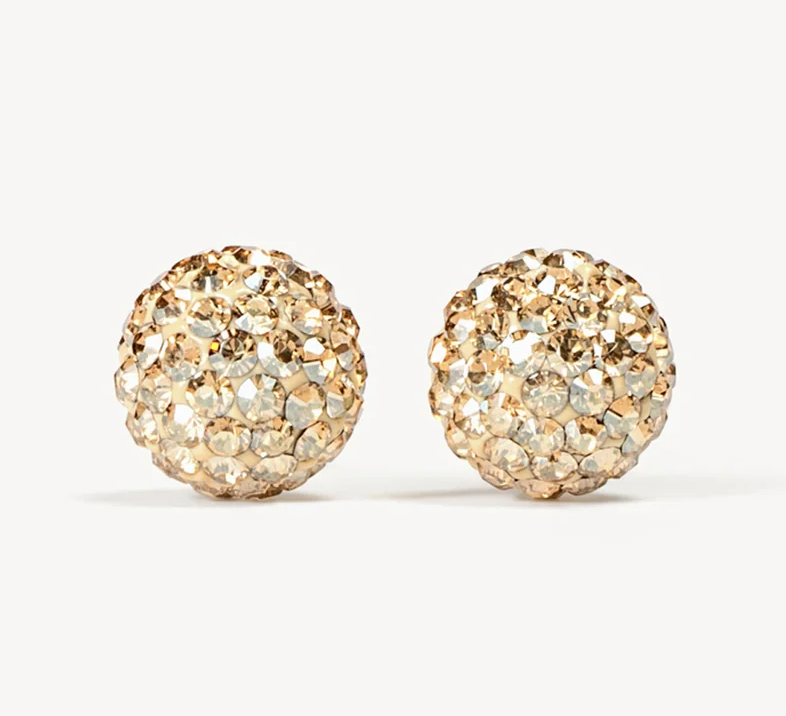 Hillberg And Berk Small November Birthstone Sparkle Ball Studs