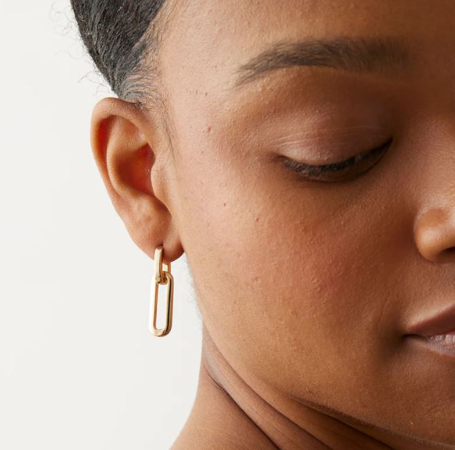 Jenny Bird Gold Detachable New Link Earrings