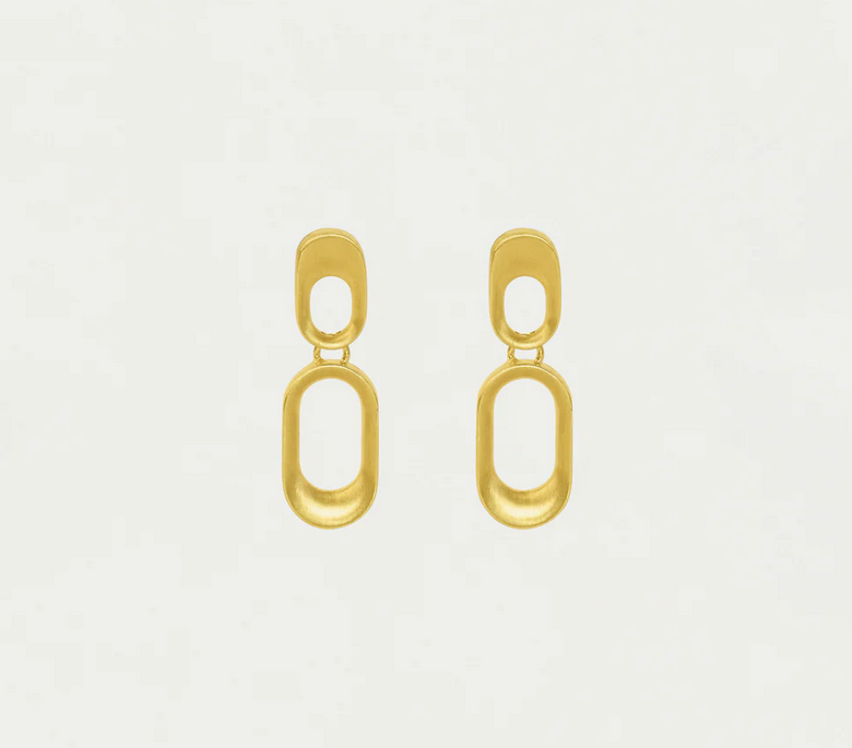 Dean Davdison Gold Bleecker Mini Drop Earrings