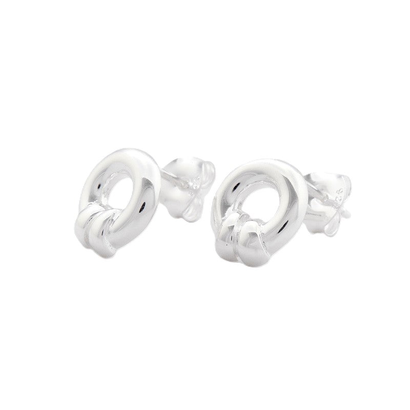 Marseille Sterling Silver Circle with Wrap Studs