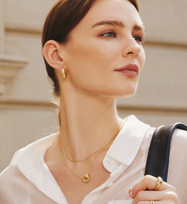 Ania Haie Gold Bold Dome Hoop Earrings
