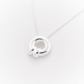 Marseille Sterling Silver Cicrle with Wrap Pendant Necklace