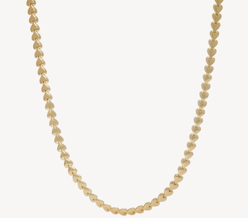 Hillberg And Berk Gold Heart Chain Necklace