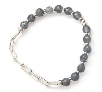 Beblue Silver Happy In Grey 'Be Effortless' Bracelet