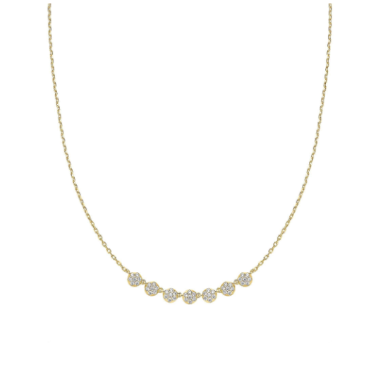 Ania Haie Gold Pave Multi Beaded Chain Necklace