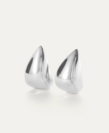 Jenny Bird Silver Margaux Puff Earrings