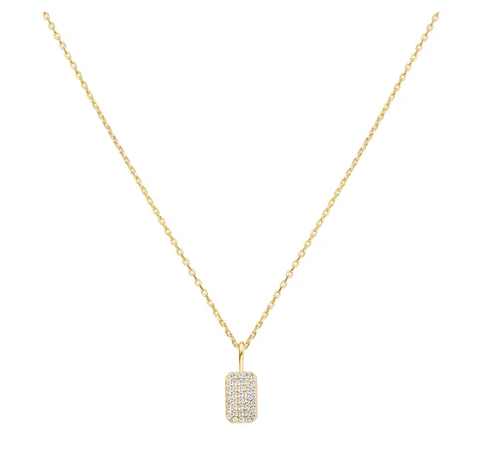 Ania Haie Gold Pave Pendant Necklace