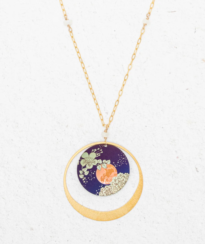 Holly Yashi Blue Moon Luna Necklace