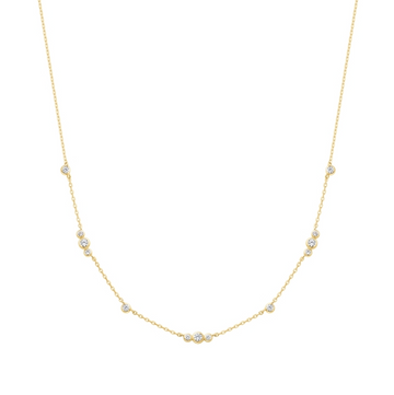 Ania Haie Gold Sparkling Bezel Station Necklace