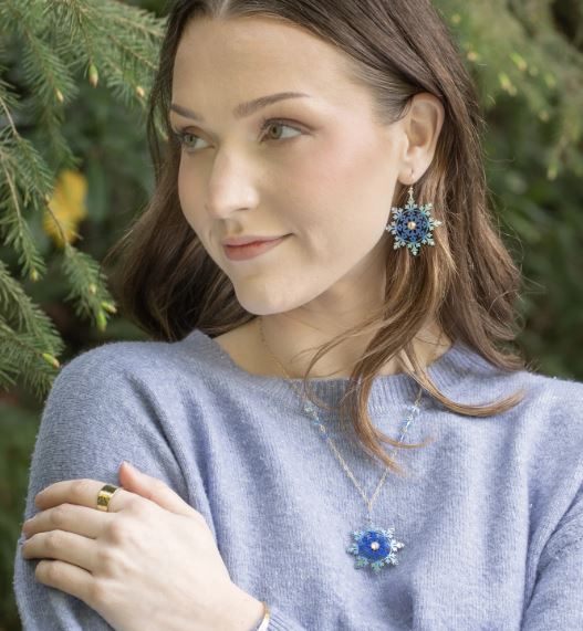 Holly Yashi Elsa Snowflake Necklace