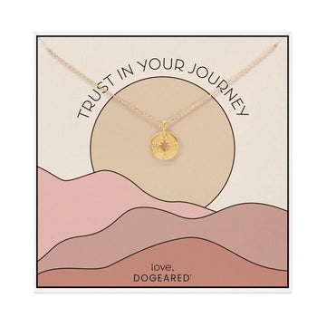 Dogeared Gold 'Trust In Your Journey' Necklace