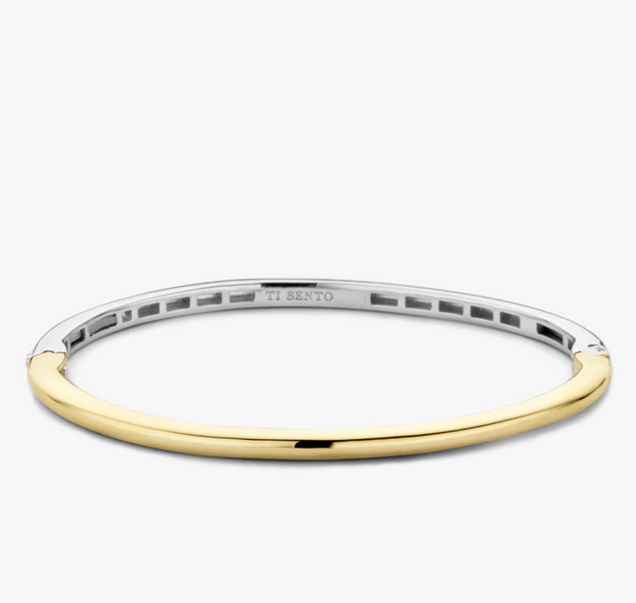 Ti Sento Two Tone Bangle Bracelet