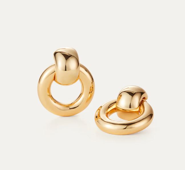 Jenny Bird Gold Mega Faye Knocker Earrings