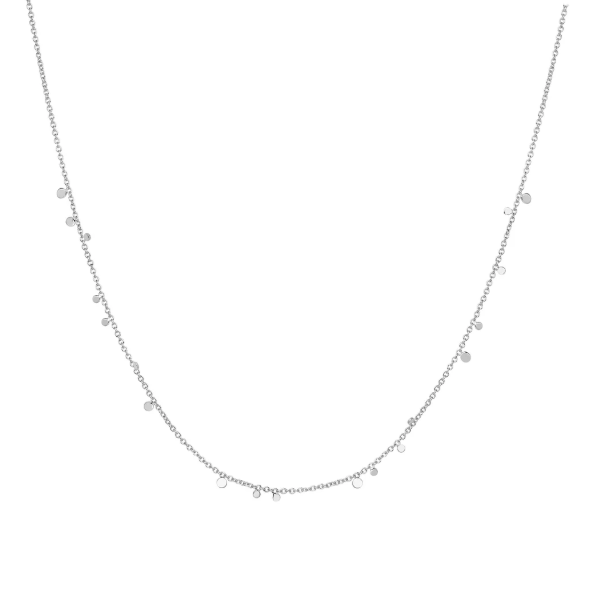 Ania Haie Silver Mini Disc Drop Stacking Necklace
