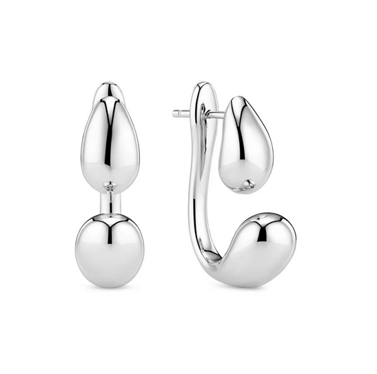 Sif Jakobs Silver Goccia Due Pianura Enchancer Earrings