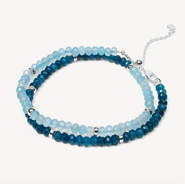 Hillberg And Berk Blue Chalcedony Versa Wrap Bracelet