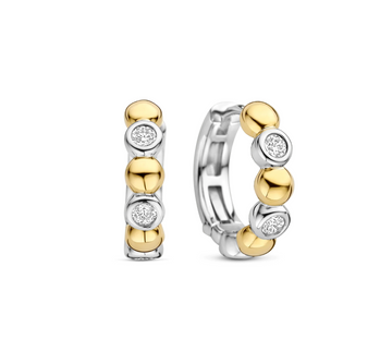 Ti Sento Gold-Plated Silver Hoop Earrings