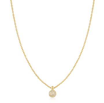 Ania Haie Gold Sphere Pave Necklace