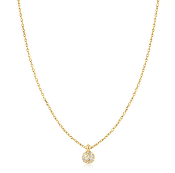 Ania Haie Gold Sphere Pave Necklace