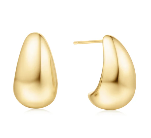 Ania Haie Gold Bold Dome Hoop Earrings